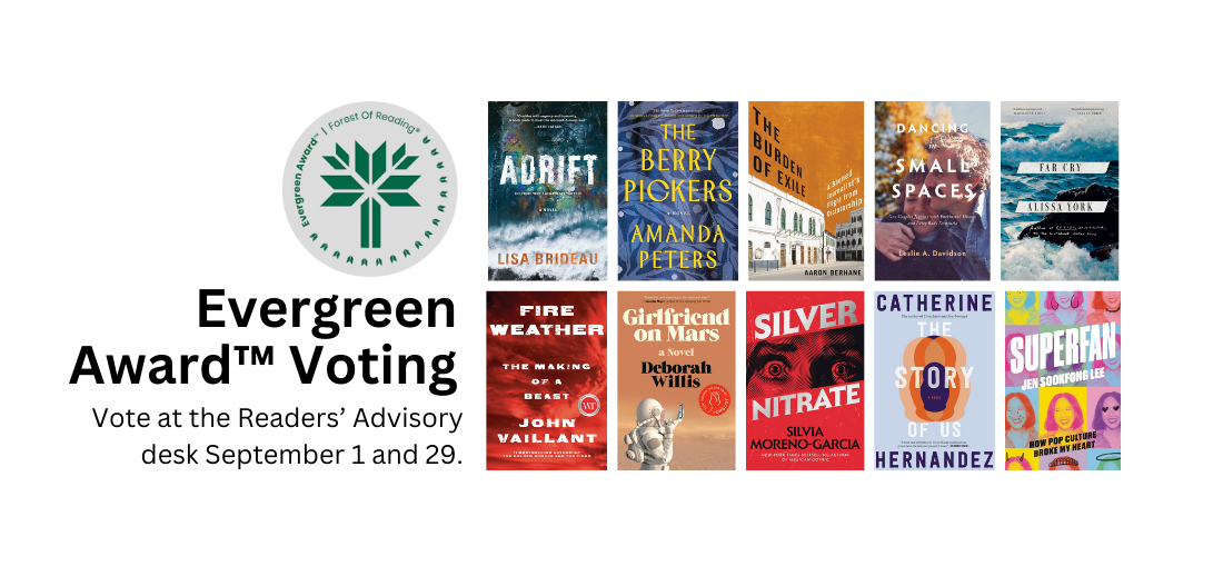 Vote for the Forest of Readings Evergreen Award all month long!